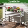 image:imageGiantex Raised Garden Bed with Legs 44 x 22 x 32 Metal Large Elevated Planter Box for Vegetable Flower Fruit Herb Heavy Duty Outdoor Gardening Planter for Backyard Patio Balcony BlackSilver