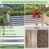 image:imageGiantex Raised Garden Bed with Legs 44 x 22 x 32 Metal Large Elevated Planter Box for Vegetable Flower Fruit Herb Heavy Duty Outdoor Gardening Planter for Backyard Patio Balcony BlackSilver