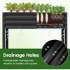 image:imageGiantex Raised Garden Bed with Legs 44 x 22 x 32 Metal Large Elevated Planter Box for Vegetable Flower Fruit Herb Heavy Duty Outdoor Gardening Planter for Backyard Patio Balcony BlackBlack