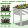 image:imageGiantex Raised Garden Bed with Legs 44 x 22 x 32 Metal Large Elevated Planter Box for Vegetable Flower Fruit Herb Heavy Duty Outdoor Gardening Planter for Backyard Patio Balcony BlackSilver