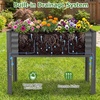 image:imageGiantex Raised Garden Bed with Legs 44 x 22 x 32 Metal Large Elevated Planter Box for Vegetable Flower Fruit Herb Heavy Duty Outdoor Gardening Planter for Backyard Patio Balcony BlackDark Gray