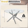 image:imageGiantex Round Glass Coffee Table 315 Modern Center Table with Tempered Glass Top amp Geometric Metal Frame Clear Accent Cocktail Table Small Coffee Table for Living Room Small Spaces SilverSilver