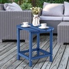 image:imageGiantex Side Table Outdoor Small Patio Table 18 Adirondack Table Weather Resistant End Tables Outside Square Tea Table for Patio Backyard Poolside Garden Balcony 1 WhiteNavy
