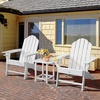 image:imageGiantex Side Table Outdoor Small Patio Table 18 Adirondack Table Weather Resistant End Tables Outside Square Tea Table for Patio Backyard Poolside Garden Balcony 1 WhiteWhite