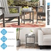 image:imageGiantex Side Table Outdoor Small Patio Table 18 Adirondack Table Weather Resistant End Tables Outside Square Tea Table for Patio Backyard Poolside Garden Balcony 1 WhiteGrey