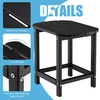 image:imageGiantex Side Table Outdoor Small Patio Table 18 Adirondack Table Weather Resistant End Tables Outside Square Tea Table for Patio Backyard Poolside Garden Balcony 1 WhiteBlack