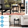 image:imageGiantex Side Table Outdoor Small Patio Table 18 Adirondack Table Weather Resistant End Tables Outside Square Tea Table for Patio Backyard Poolside Garden Balcony 1 WhiteBlack