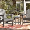 image:imageGiantex Side Table Outdoor Small Patio Table 18 Adirondack Table Weather Resistant End Tables Outside Square Tea Table for Patio Backyard Poolside Garden Balcony 1 WhiteGrey