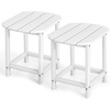 image:imageGiantex Side Table Outdoor Small Patio Table 18 Adirondack Table Weather Resistant End Tables Outside Square Tea Table for Patio Backyard Poolside Garden Balcony 1 WhiteWhite