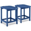 image:imageGiantex Side Table Outdoor Small Patio Table 18 Adirondack Table Weather Resistant End Tables Outside Square Tea Table for Patio Backyard Poolside Garden Balcony 1 WhiteNavy