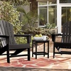 image:imageGiantex Side Table Outdoor Small Patio Table 18 Adirondack Table Weather Resistant End Tables Outside Square Tea Table for Patio Backyard Poolside Garden Balcony 1 WhiteBlack