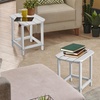 image:imageGiantex Side Table Outdoor Small Patio Table 18 Adirondack Table Weather Resistant End Tables Outside Square Tea Table for Patio Backyard Poolside Garden Balcony 1 WhiteWhite