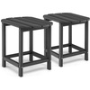image:imageGiantex Side Table Outdoor Small Patio Table 18 Adirondack Table Weather Resistant End Tables Outside Square Tea Table for Patio Backyard Poolside Garden Balcony 1 WhiteBlack