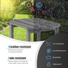image:imageGiantex Side Table Outdoor Small Patio Table 18 Adirondack Table Weather Resistant End Tables Outside Square Tea Table for Patio Backyard Poolside Garden Balcony 1 WhiteGrey