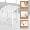 image:imageGiantex Side Table Outdoor Small Patio Table 18 Adirondack Table Weather Resistant End Tables Outside Square Tea Table for Patio Backyard Poolside Garden Balcony 1 WhiteWhite