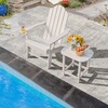 image:imageGiantex Side Table Outdoor Small Patio Table 18 Adirondack Table Weather Resistant End Tables Outside Square Tea Table for Patio Backyard Poolside Garden Balcony 1 WhiteWhite