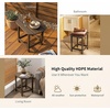 image:imageGiantex Side Table Outdoor Small Patio Table 18 Adirondack Table Weather Resistant End Tables Outside Square Tea Table for Patio Backyard Poolside Garden Balcony 1 WhiteCoffee