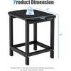 image:imageGiantex Side Table Outdoor Small Patio Table 18 Adirondack Table Weather Resistant End Tables Outside Square Tea Table for Patio Backyard Poolside Garden Balcony 1 WhiteBlack