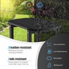 image:imageGiantex Side Table Outdoor Small Patio Table 18 Adirondack Table Weather Resistant End Tables Outside Square Tea Table for Patio Backyard Poolside Garden Balcony 1 WhiteBlack