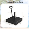 image:imageGiantex Umbrella Base with Wheels  Fillable Patio Umbrella Stand with Retractable amp Removable Pull Rod 132 lbs Capacity Weighted Market Umbrella Pole Holder for Outdoor Poolside Backyard Garden1320 Pounds