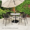 image:imageGiantex Umbrella Base with Wheels  Fillable Patio Umbrella Stand with Retractable amp Removable Pull Rod 132 lbs Capacity Weighted Market Umbrella Pole Holder for Outdoor Poolside Backyard Garden1320 Pounds