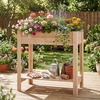 image:imageGiantex Wood Raised Garden Bed wFolding DropLeaf Potting Table Planter Box for Flower Herb Vegetable Fruit Indoor Outdoor Elevated Raised Beds for Gardening Backyard Patio Balcony32x15x30