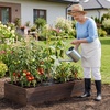 image:imageGiantex Wooden Raised Garden Bed 23 x 23 Square Fir Wood Planter Box with OpenEnded Base for Vegetables Flowers Herbs Indoor Outdoor Elevated Planter Container for Patio Yard Garden amp Balcony45 x 23 x 95