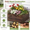 image:imageGiantex Wooden Raised Garden Bed 23 x 23 Square Fir Wood Planter Box with OpenEnded Base for Vegetables Flowers Herbs Indoor Outdoor Elevated Planter Container for Patio Yard Garden amp Balcony23 x 23 x 9