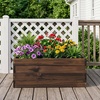 image:imageGiantex Wooden Raised Garden Bed 23 x 23 Square Fir Wood Planter Box with OpenEnded Base for Vegetables Flowers Herbs Indoor Outdoor Elevated Planter Container for Patio Yard Garden amp Balcony23 x 23 x 9