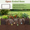 image:imageGiantex Wooden Raised Garden Bed 23 x 23 Square Fir Wood Planter Box with OpenEnded Base for Vegetables Flowers Herbs Indoor Outdoor Elevated Planter Container for Patio Yard Garden amp Balcony45 x 23 x 95