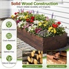 image:imageGiantex Wooden Raised Garden Bed 23 x 23 Square Fir Wood Planter Box with OpenEnded Base for Vegetables Flowers Herbs Indoor Outdoor Elevated Planter Container for Patio Yard Garden amp Balcony45 x 23 x 95