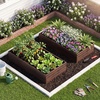 image:imageGiantex Wooden Raised Garden Bed 23 x 23 Square Fir Wood Planter Box with OpenEnded Base for Vegetables Flowers Herbs Indoor Outdoor Elevated Planter Container for Patio Yard Garden amp Balcony45 x 23 x 95