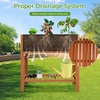 image:imageGiantex Wooden Raised Garden Bed wLegs Wood Elevated Planter Box 35Lx 16Wx24H Outdoor Planter Stand for Flower Herb Garden Vegetable Fruit SucculentCeder Brown