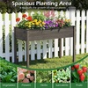 image:imageGiantex Wooden Raised Garden Bed wLegs Wood Elevated Planter Box 35Lx 16Wx24H Outdoor Planter Stand for Flower Herb Garden Vegetable Fruit SucculentGray