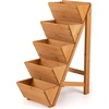 image:imageGiantex 5Tier Wooden Vertical Raised Garden Bed with Legs Set 2 Tiered Plant Box for Herbs Garden Vegetables Fruits Indoor Outdoor Freestanding Planter Stand Flower Rack for Patio Balcony amp Yard1
