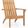 image:imageGiantex Adirondack Chair Acacia Wood Fire Pit Chairs wInclined Seat High Backrest Ergonomic Outdoor Slatted Patio Chair for Backyard Poolside Lawn Porch1