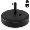 image:imageGiantex Fillable Umbrella Base Stand 80 lbs Heavy Duty HDPE Patio Umbrella Base Weighted with Water amp Sand 2 Adjustable Knobs Fits 1519 Poles for Outdoor Deck Pool Garden1100 Pounds