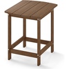 image:imageGiantex Side Table Outdoor Small Patio Table 18 Adirondack Table Weather Resistant End Tables Outside Square Tea Table for Patio Backyard Poolside Garden Balcony 1 WhiteCoffee