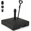 image:imageGiantex Umbrella Base with Wheels  Fillable Patio Umbrella Stand with Retractable amp Removable Pull Rod 132 lbs Capacity Weighted Market Umbrella Pole Holder for Outdoor Poolside Backyard Garden1320 Pounds