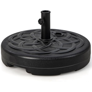 image:imageGiantex Fillable Umbrella Base Stand 80 lbs Heavy Duty HDPE Patio Umbrella Base Weighted with Water amp Sand 2 Adjustable Knobs Fits 1519 Poles for Outdoor Deck Pool Garden1020 Pounds