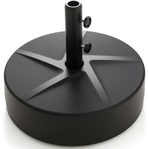 image:imageGiantex Fillable Umbrella Base Stand 80 lbs Heavy Duty HDPE Patio Umbrella Base Weighted with Water amp Sand 2 Adjustable Knobs Fits 1519 Poles for Outdoor Deck Pool Garden880 Pounds