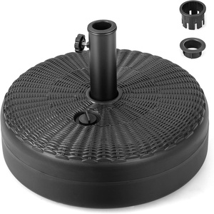 image:imageGiantex Fillable Umbrella Base Stand 80 lbs Heavy Duty HDPE Patio Umbrella Base Weighted with Water amp Sand 2 Adjustable Knobs Fits 1519 Poles for Outdoor Deck Pool Garden660 Pounds
