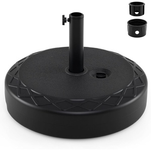 image:imageGiantex Fillable Umbrella Base Stand 80 lbs Heavy Duty HDPE Patio Umbrella Base Weighted with Water amp Sand 2 Adjustable Knobs Fits 1519 Poles for Outdoor Deck Pool Garden1100 Pounds