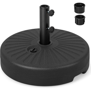 image:imageGiantex Fillable Umbrella Base Stand 80 lbs Heavy Duty HDPE Patio Umbrella Base Weighted with Water amp Sand 2 Adjustable Knobs Fits 1519 Poles for Outdoor Deck Pool Garden800 Pounds