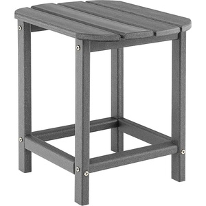 image:imageGiantex Side Table Outdoor Small Patio Table 18 Adirondack Table Weather Resistant End Tables Outside Square Tea Table for Patio Backyard Poolside Garden Balcony 1 WhiteGrey