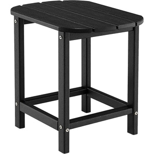 image:imageGiantex Side Table Outdoor Small Patio Table 18 Adirondack Table Weather Resistant End Tables Outside Square Tea Table for Patio Backyard Poolside Garden Balcony 1 WhiteBlack