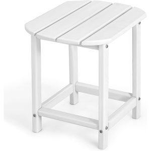 image:imageGiantex Side Table Outdoor Small Patio Table 18 Adirondack Table Weather Resistant End Tables Outside Square Tea Table for Patio Backyard Poolside Garden Balcony 1 WhiteWhite