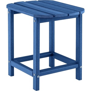 image:imageGiantex Side Table Outdoor Small Patio Table 18 Adirondack Table Weather Resistant End Tables Outside Square Tea Table for Patio Backyard Poolside Garden Balcony 1 WhiteNavy
