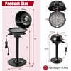 image:imageGiantex Electric BBQ Grill with Warming Rack 1600W Portable Outdoor Electric Grill with Lid Adjustable Temperature NonStick Removable Grates Grease Tray for Patio Camping BalconyBlack