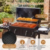 image:imageGiantex Extra Large Charcoal Grill with Oversized 752 sqin Cooking Area  Outdoor Smoker BBQ Grill with 2 Individual Lifting Charcoal Trays Folding Side Tables Wheels amp Protective Cover